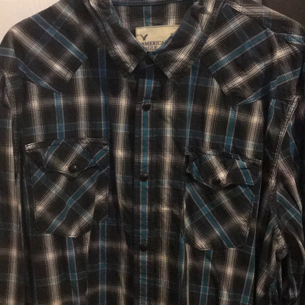 Worn once, men’s XXL American Eagle flannel